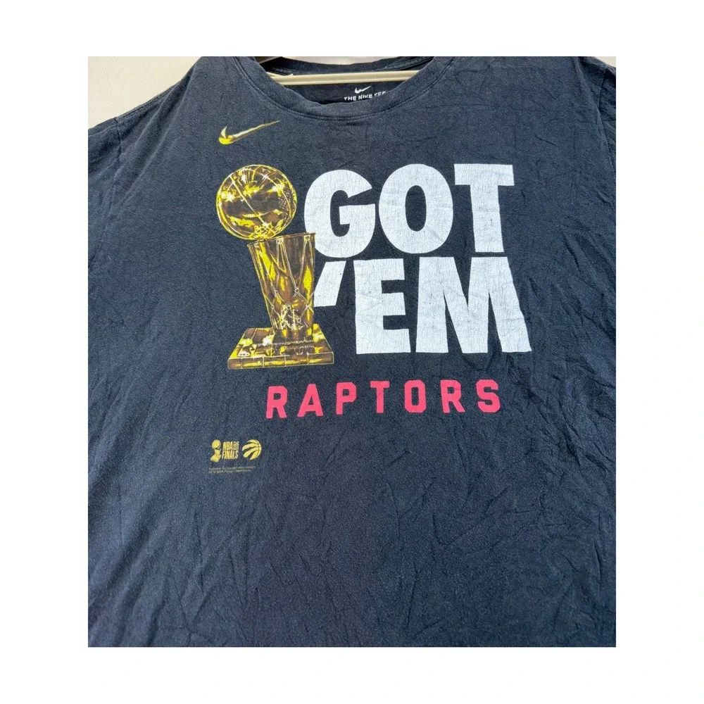 Nike T-Shirt Mens XXL Black Toronto Raptors Got Em 2019 NBA Finals Champions Tee